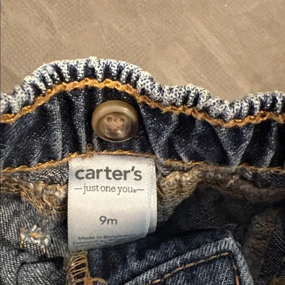 Carter's Blue Jeans with Yellow Construction Patches - Picture 5 of 5